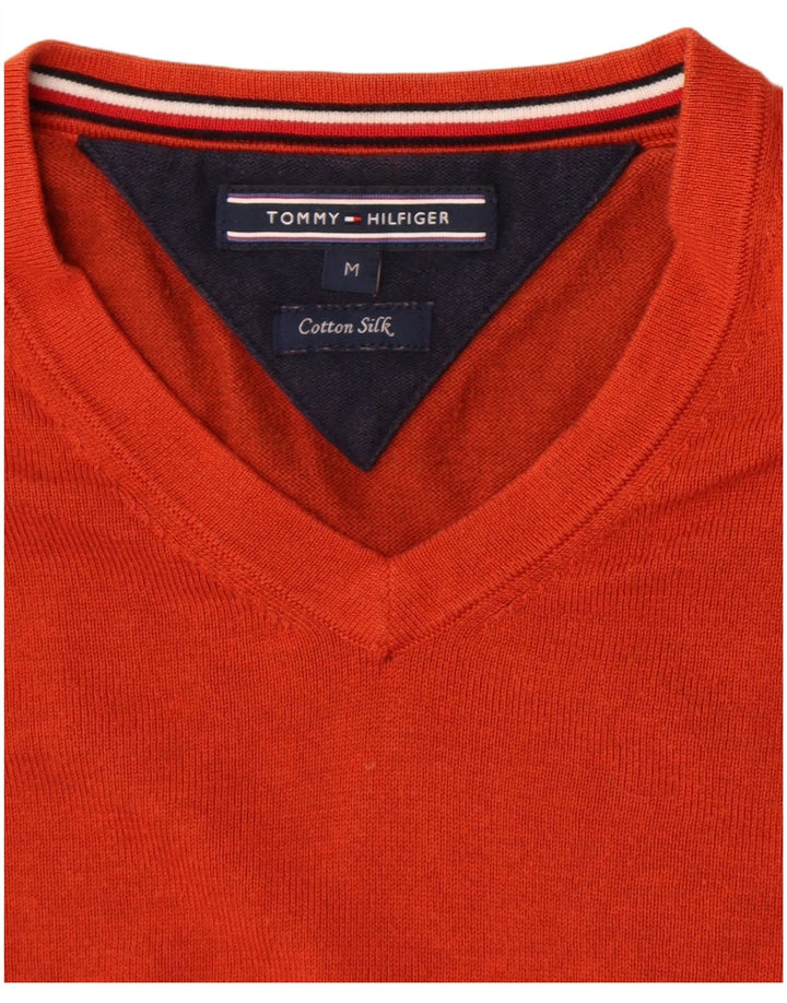 Tommy Hilfiger Herre V-hals sweater Medium Orange