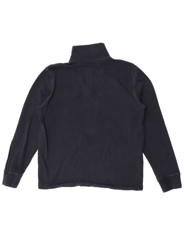 Marks & Spencer Sweatshirt med lynlås til mænd Medium marineblå bomuld