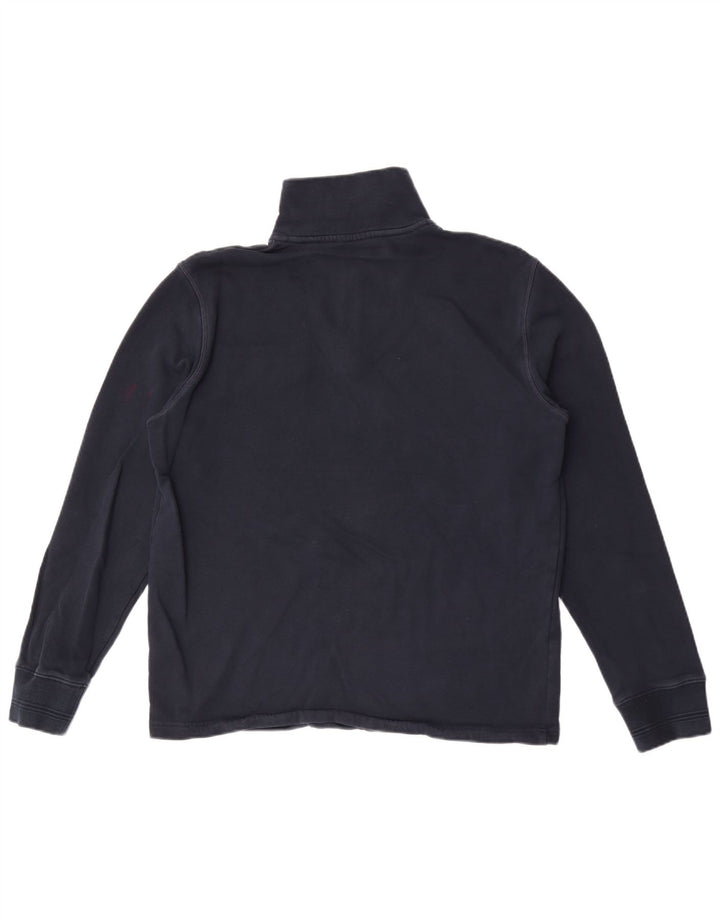 Marks & Spencer Sweatshirt med lynlås til mænd Medium marineblå bomuld