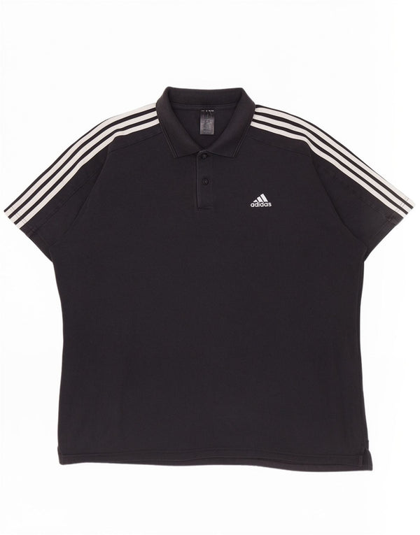 Adidas Polo Shirt til mænd 2XL sort bomuld