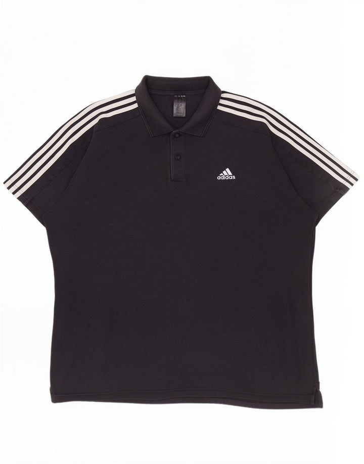 Adidas Polo Shirt til mænd 2XL sort bomuld