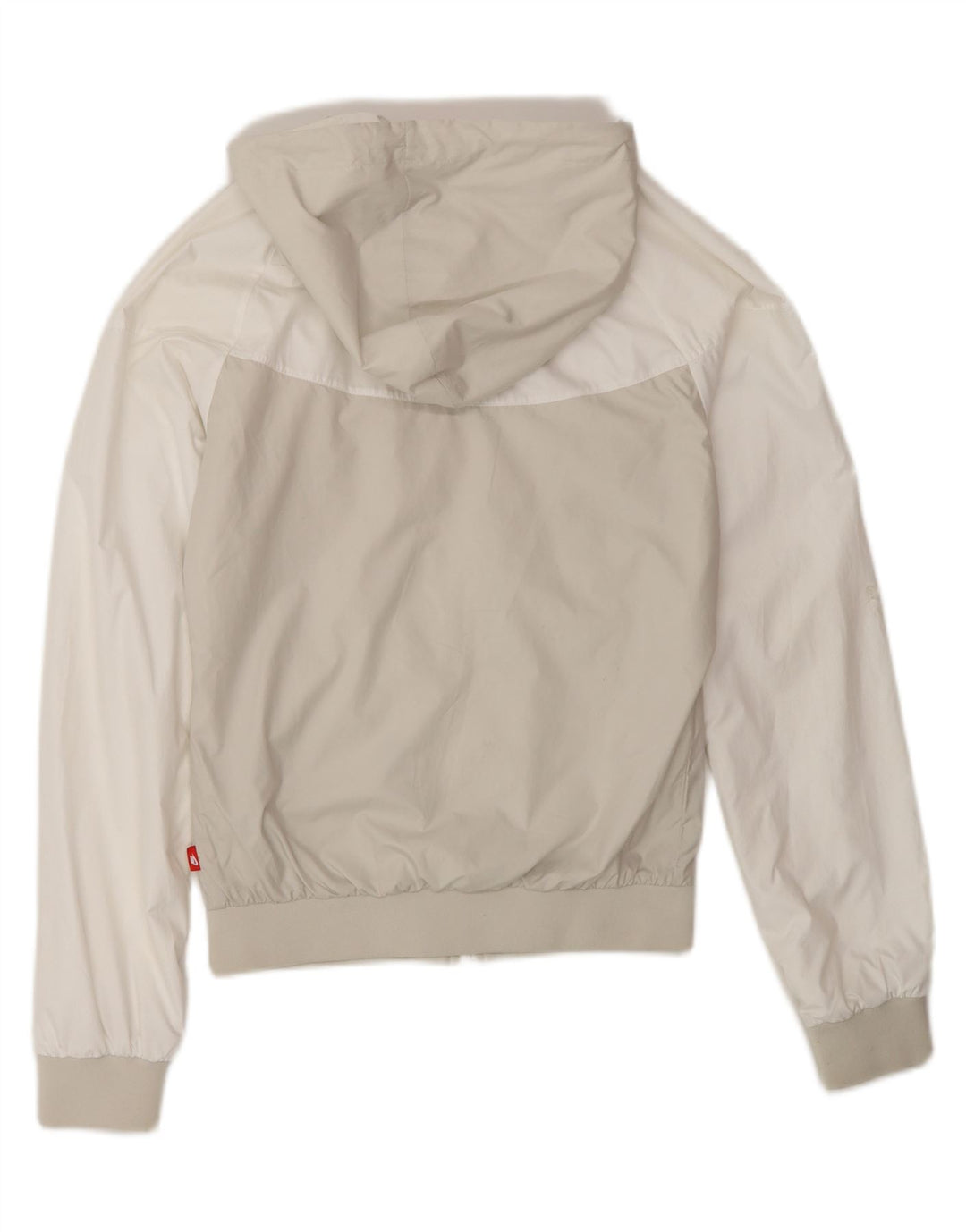Nike dame træningsdragt med hætte topjakke UK 6 XS Hvid Colourblock Polyester