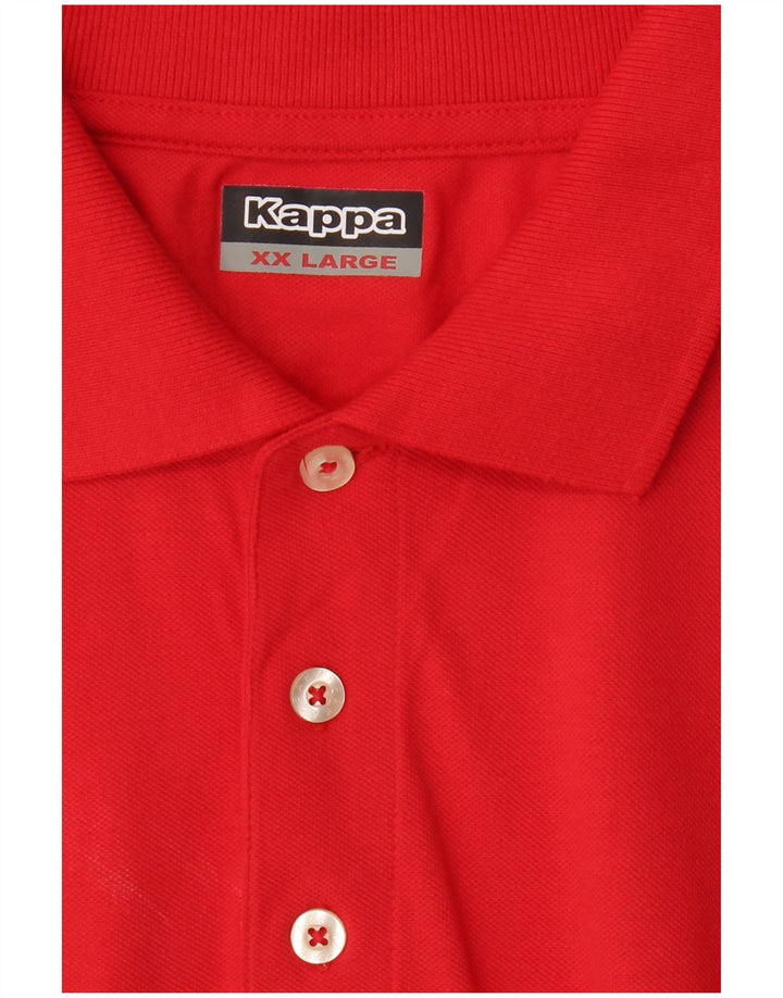 Kappa Herre Polo Shirt 2XL Rød