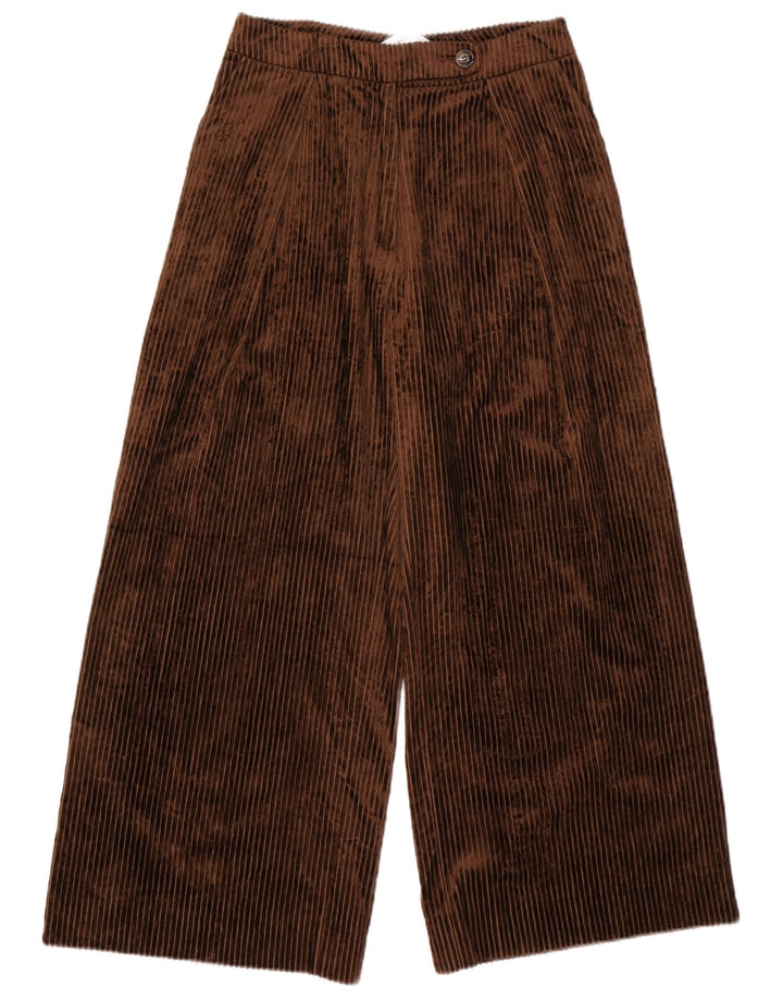 EMMA & GAIA Damefløjl 2-delt jakkesæt IT 44 Medium W28 L28 Brun