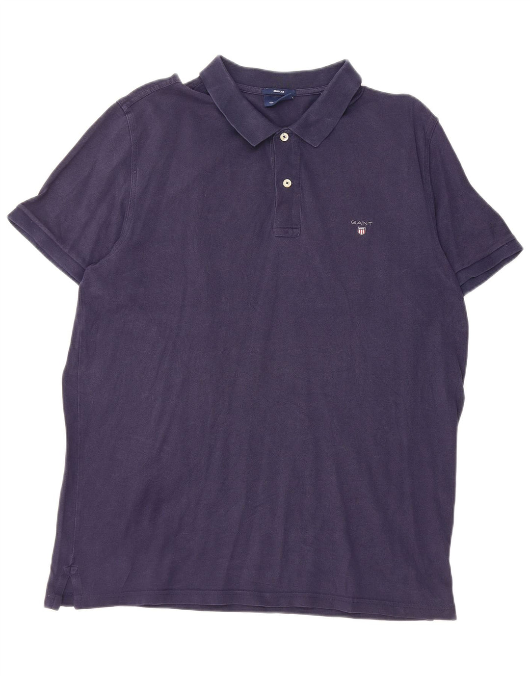 Gant Herre Regular Fit Polo Shirt 2XL Navy Blue Bomuld