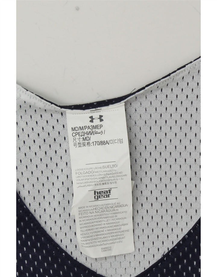 UNDER ARMOUR Herre NBA Grafisk Vest Top Medium Navy Blue Polyester