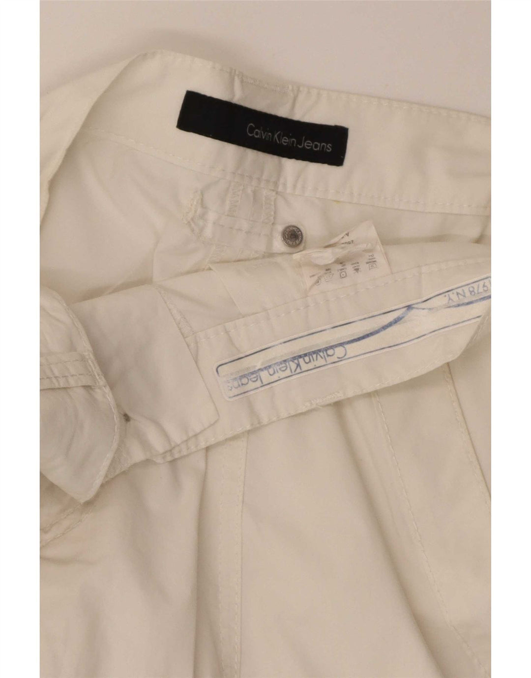 Calvin Klein Herre Chino Shorts W32 Medium White