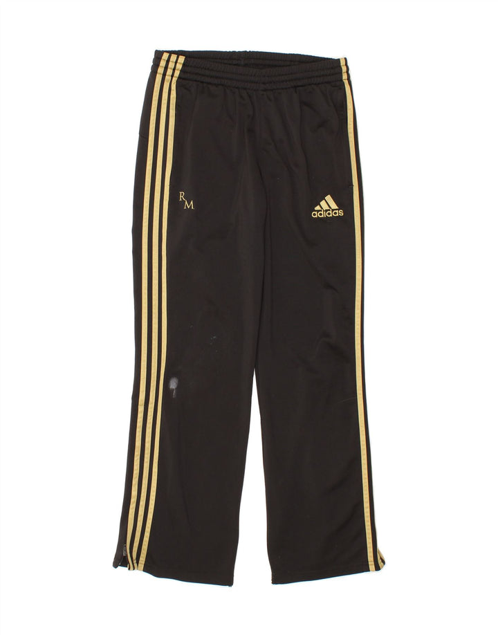 ADIDAS Boys Tracksuit Trousers 13-14 Years  Black Polyester Vintage Adidas and Second-Hand Adidas from Messina Hembry 