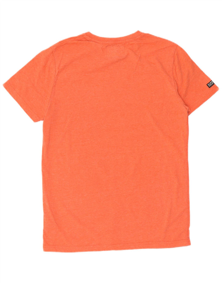 Superdry Herre Osaka grafisk T-shirt Top Medium Orange Polyester