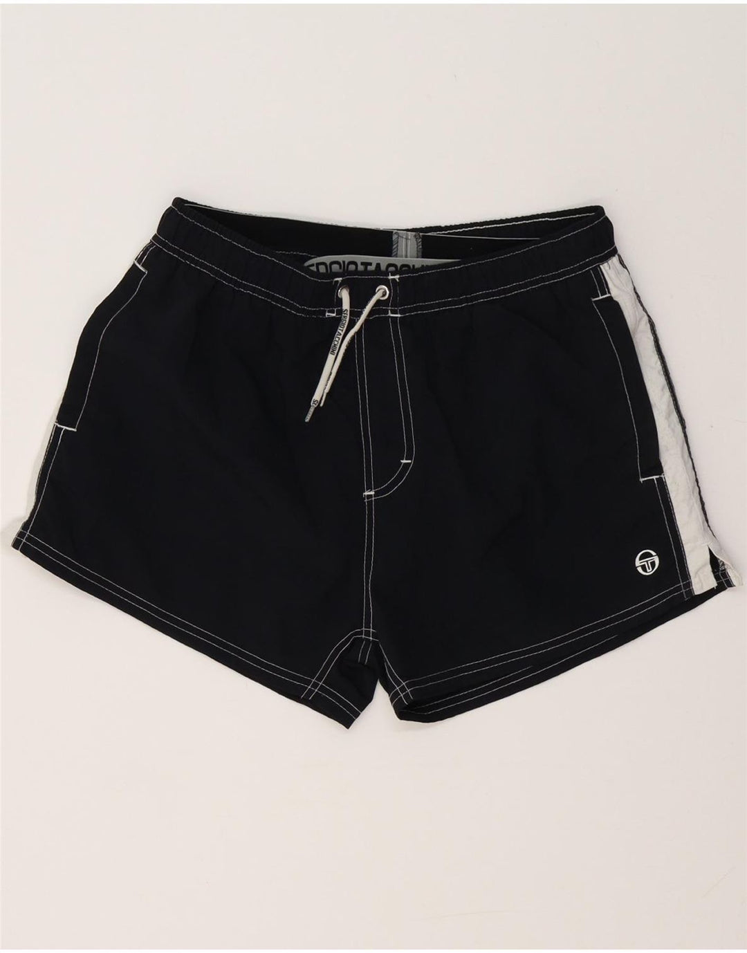 SERGIO TACCHINI Badeshorts til mænd Large Black Colourblock Polyester
