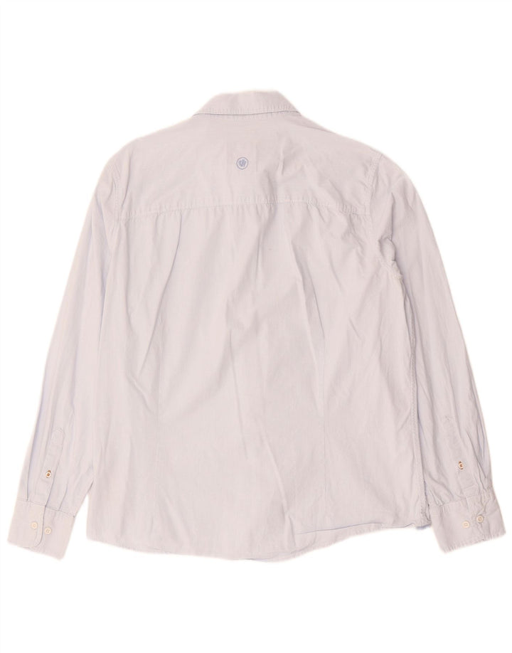 FAT FACE Herre Slim Skjorte Stor Blå Nålestribe