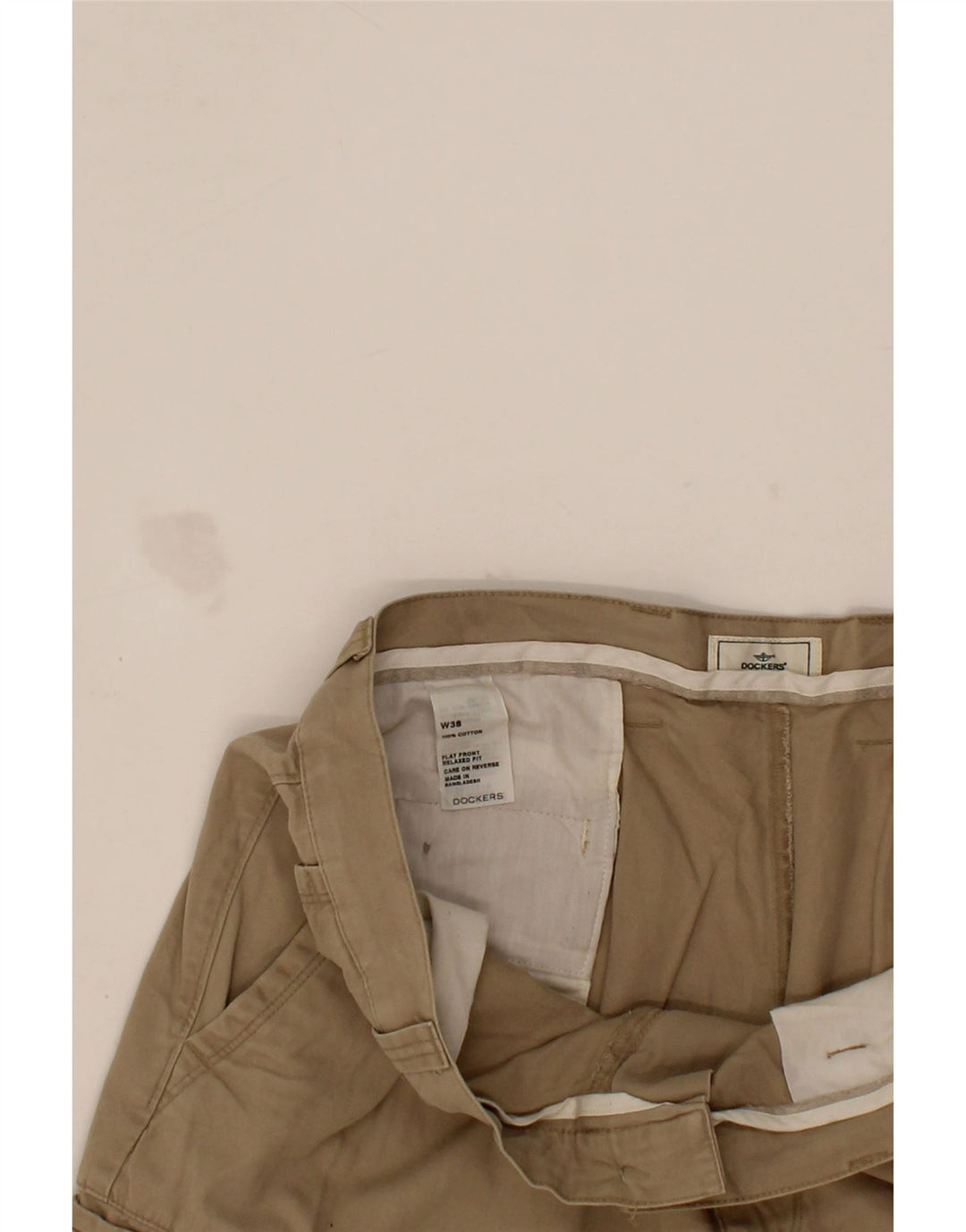 DOCKERS Mens Cargo Shorts W38 XL Beige Cotton Vintage Dockers and Second-Hand Dockers from Messina Hembry 