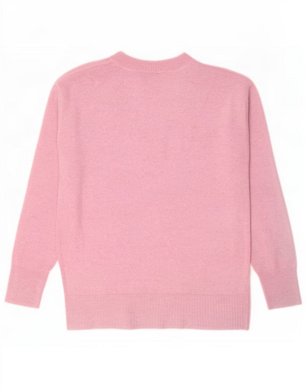 Gap Womens Boat Neck Jumper Sweater UK 14 Medium Pink Nylon