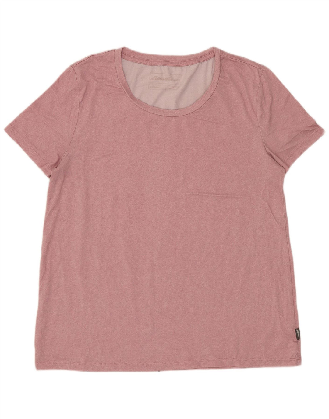 EDDIE BAUER Dame T-Shirt Top UK 10 Lille Pink Polyester