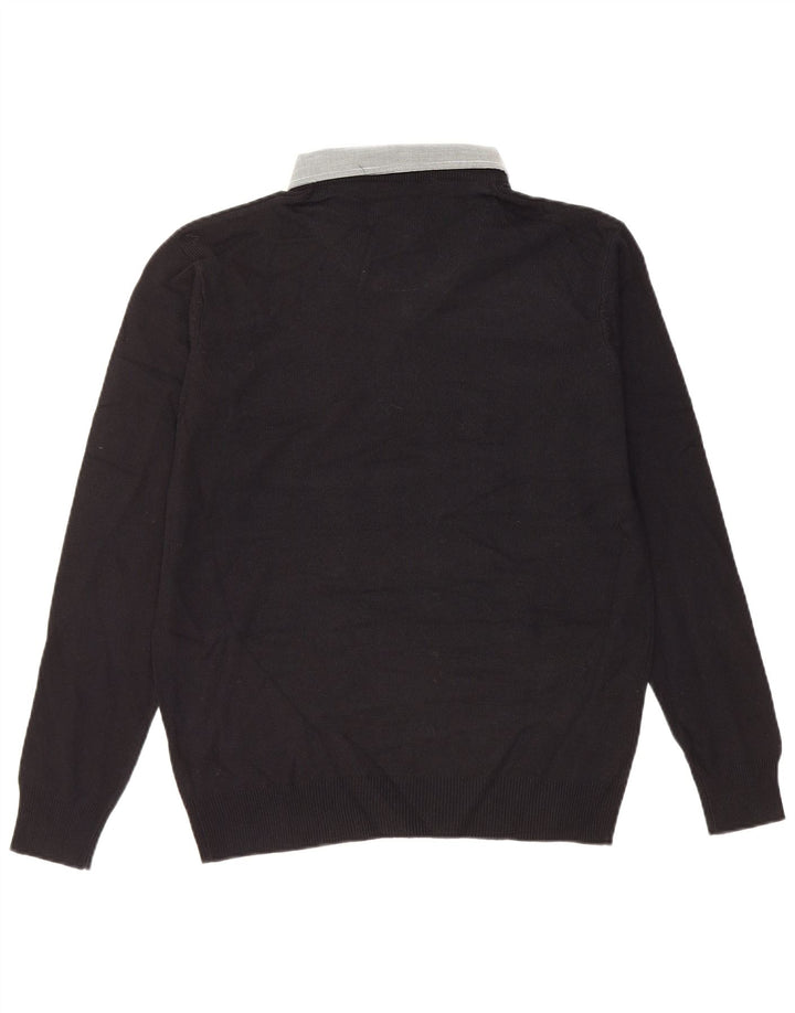 PIERRE CARDIN Herre V-hals sweater Stor Sort Akryl