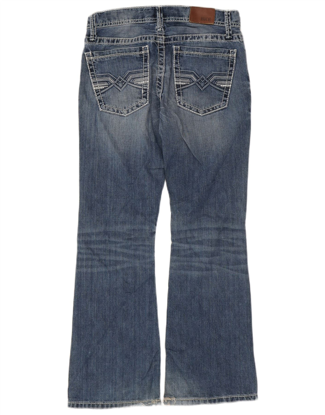 BKE Dame Fulton Bootcut Jeans W29 L29 Blå Bomuld
