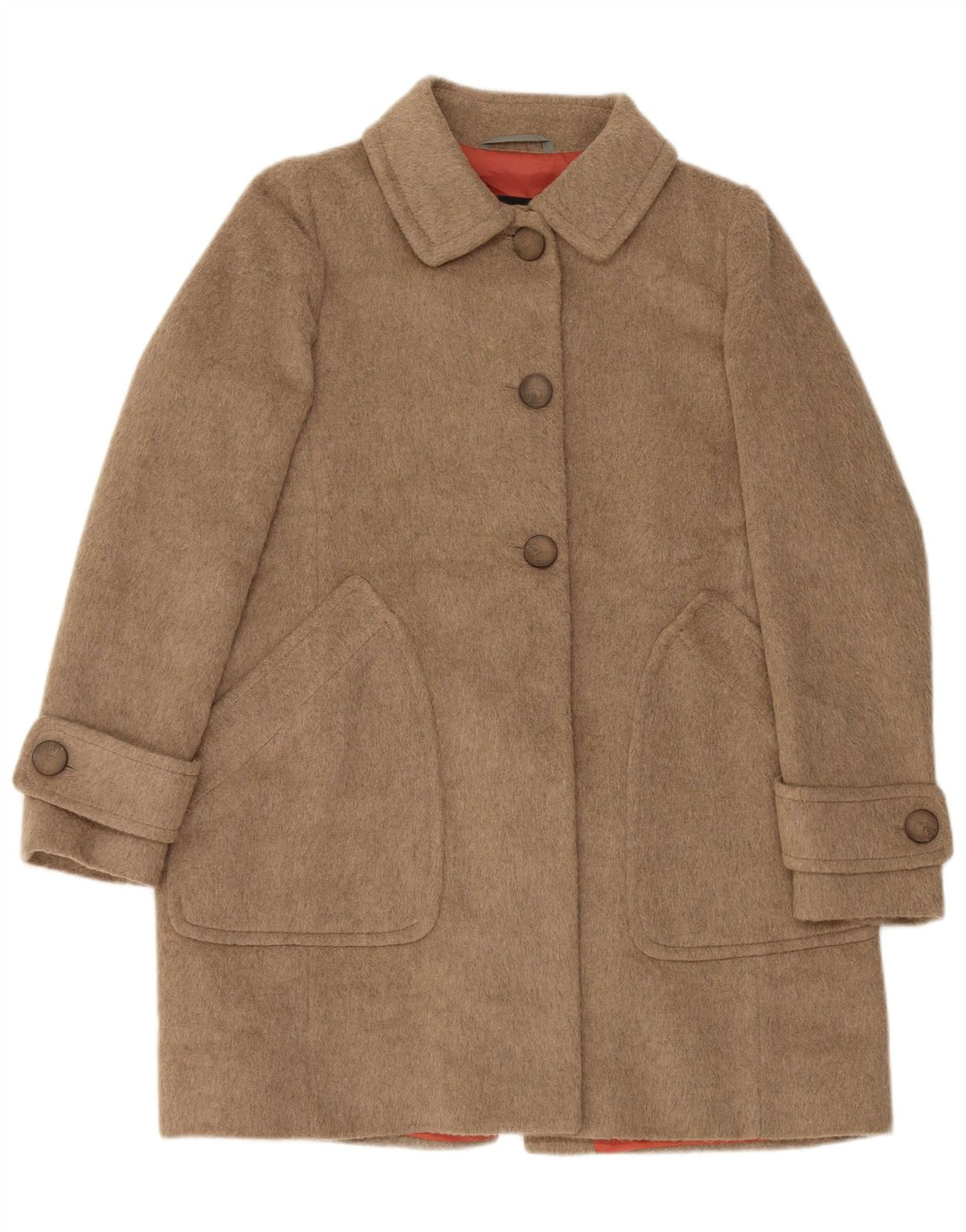 Marella Dame EMME Overfrakke UK 12 Medium Beige Akryl