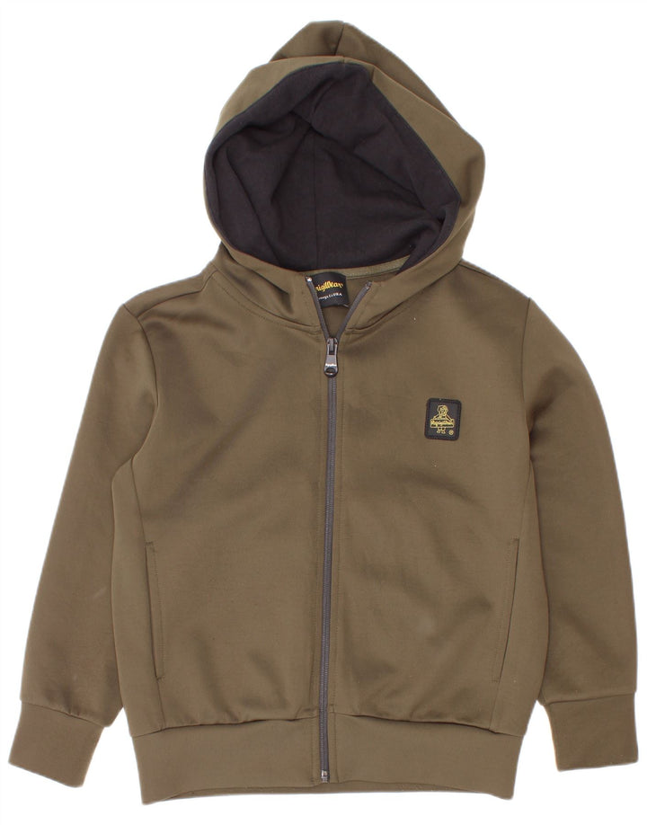 Refrigiwear Drenge Zip Hoodie Sweater 7-8 år Khaki Polyester