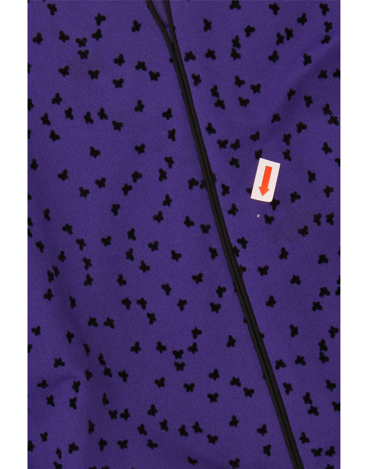 FRANKENWALDER Langærmet A-line kjole til kvinder EU 46 XL Lilla plettet