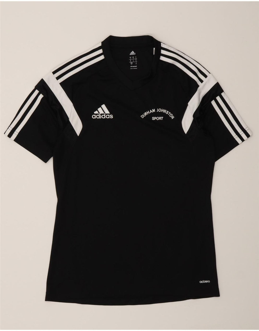 Adidas Herre Durham Graphic T-Shirt Top Lille Sort Colourblock Polyester