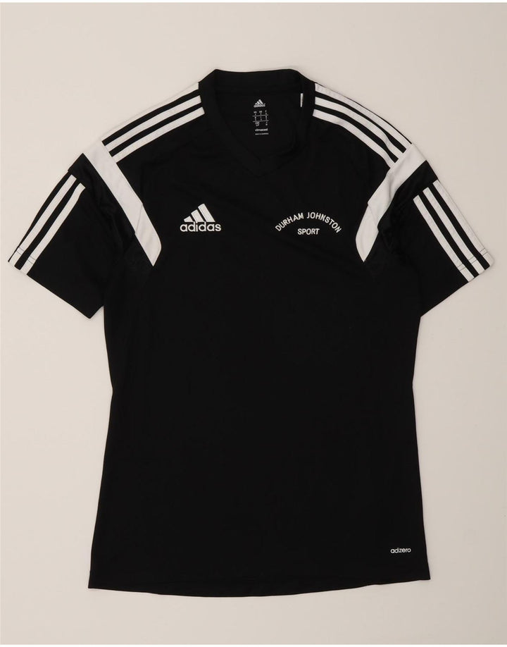 Adidas Herre Durham Graphic T-Shirt Top Lille Sort Colourblock Polyester