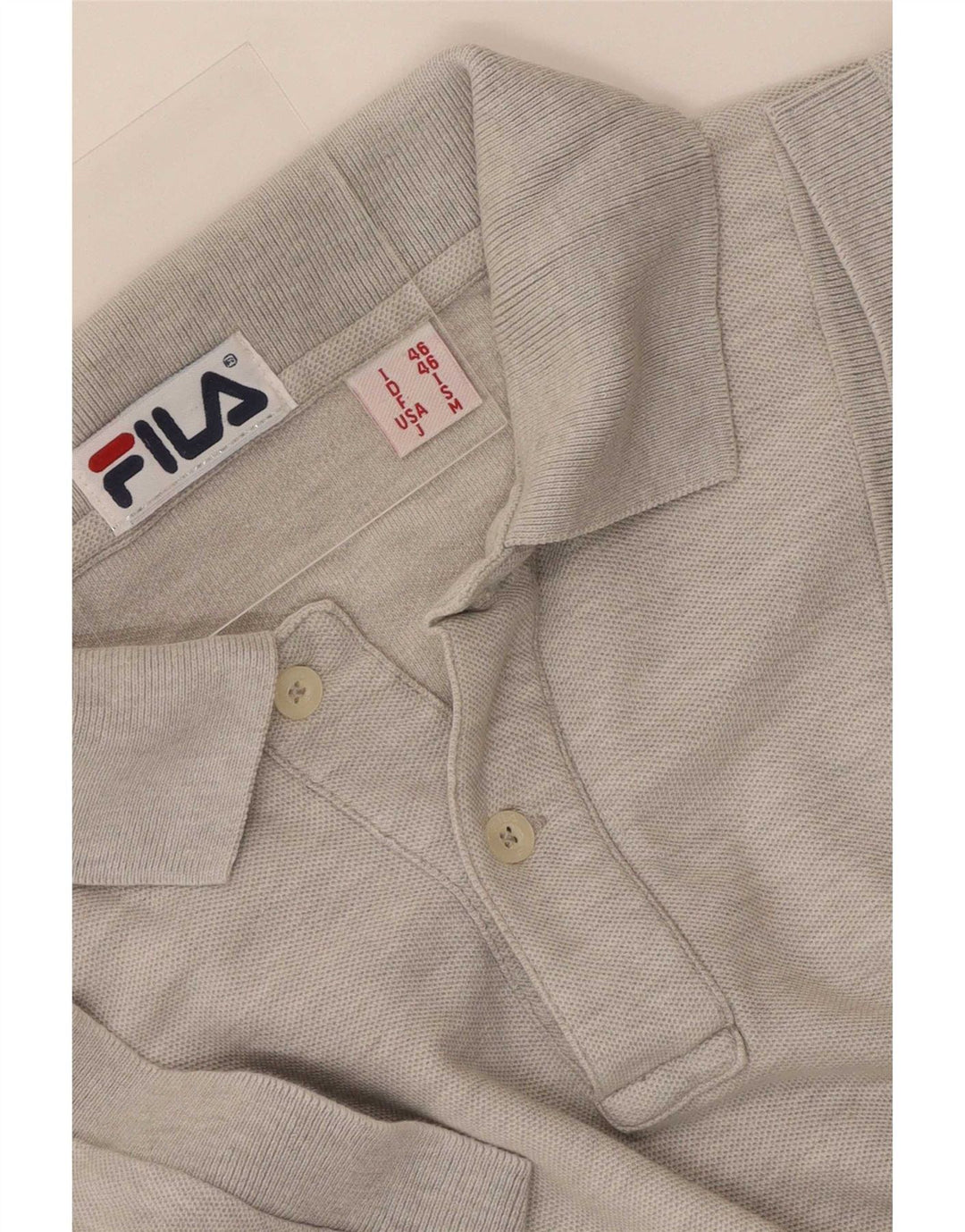 Fila Polo skjorte til mænd, lille grå flækket