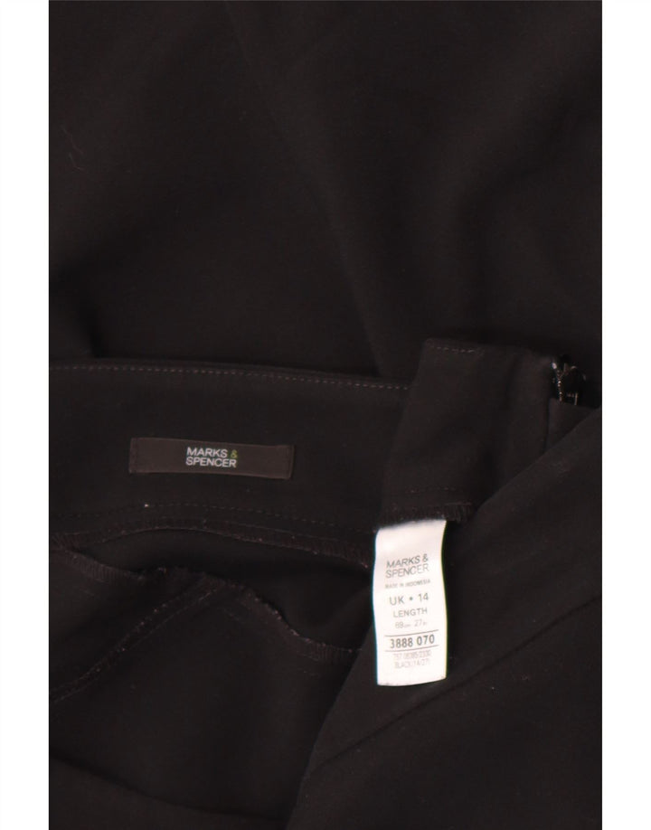 Marks & Spencer Trompetnederdel til kvinder UK 14 Large W32 Black Polyester