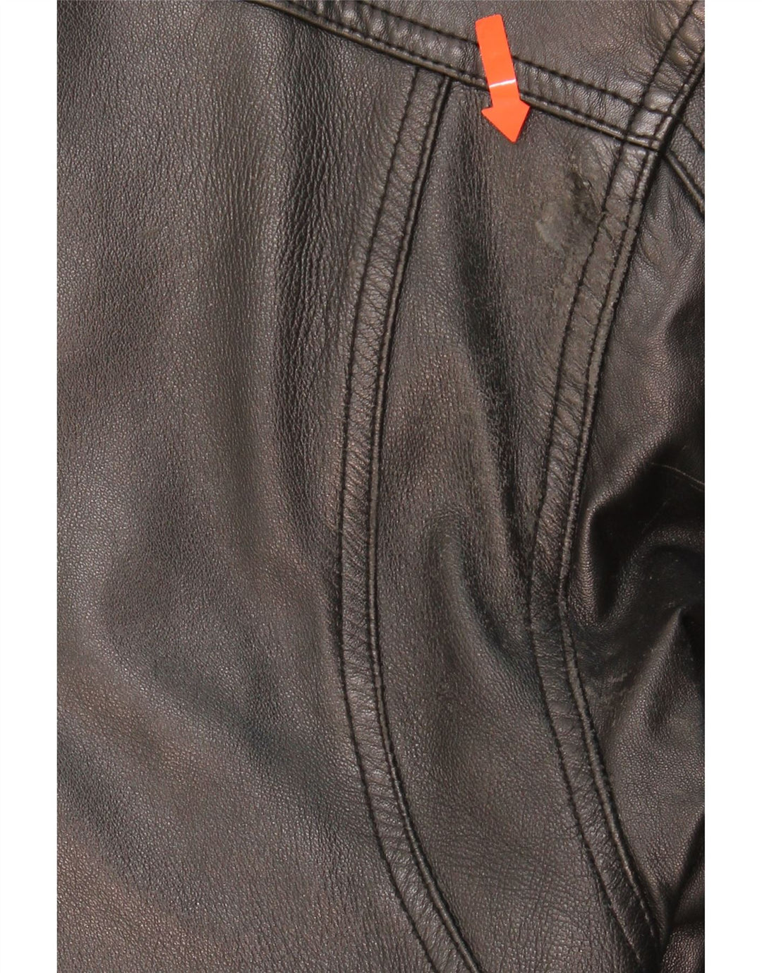 WOODLAND Mens Leather Jacket UK 44 2XL Black Leather Vintage Woodland and Second-Hand Woodland from Messina Hembry 