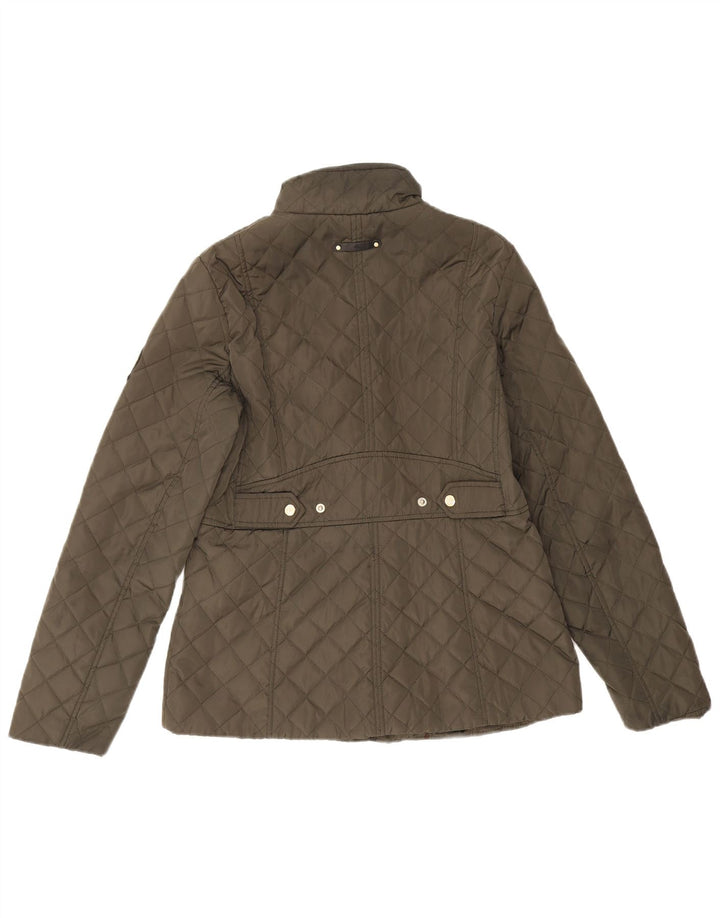 Ralph Lauren Quiltet jakke til kvinder UK 10 Small Khaki Polyethylene