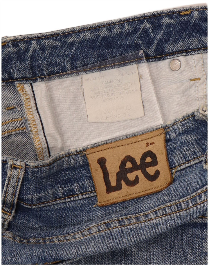 LEE Dame Cameron Straight Jeans W30 L33 Blå Bomuld