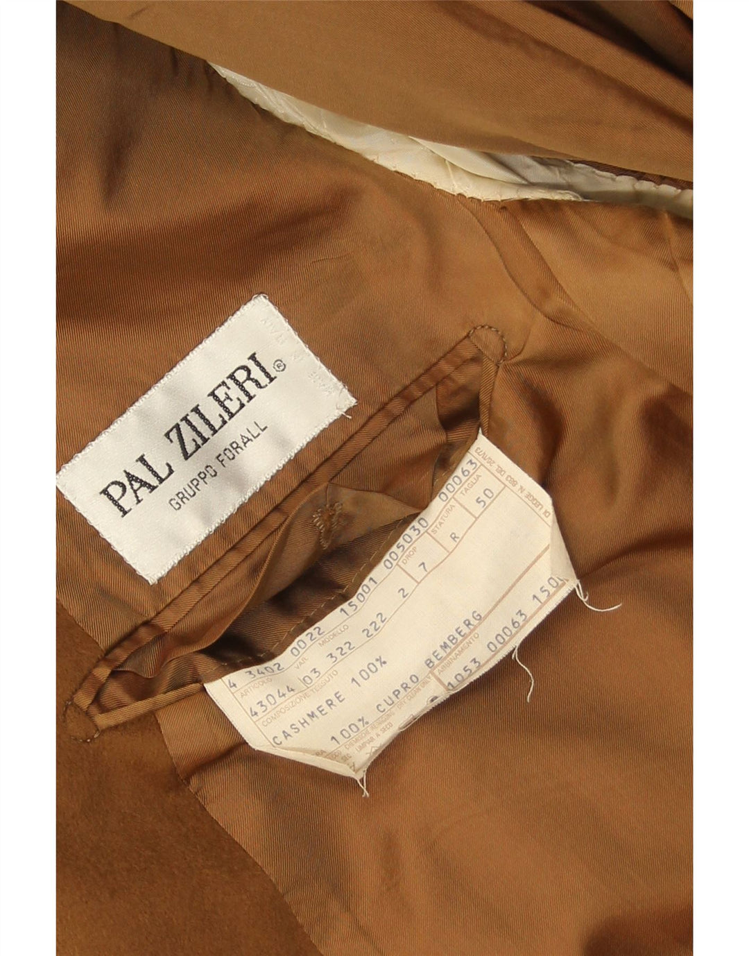 Pal Zileri Herre 2-knaps blazerjakke IT 50 Stor Beige Cashmere