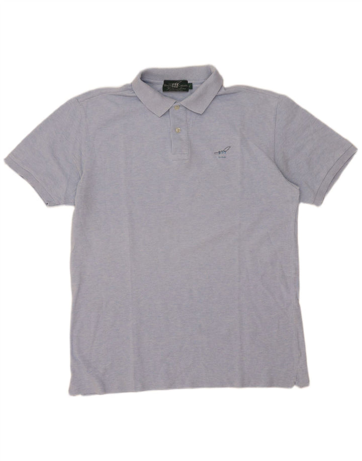 Henry Cottons herre poloshirt XL blå bomuld