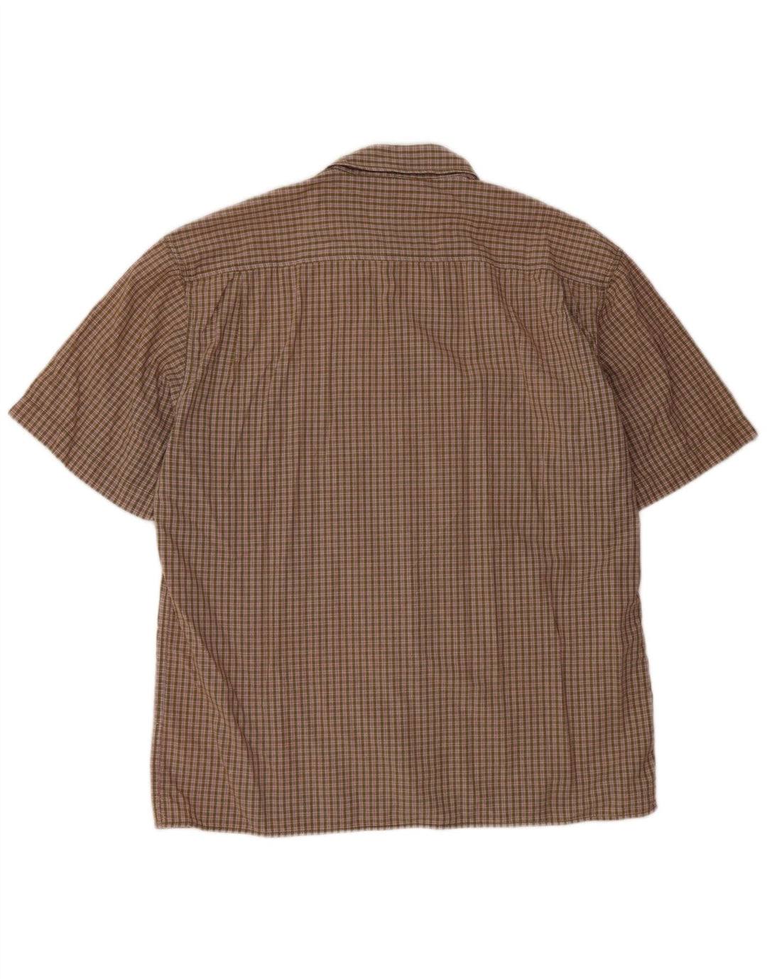 WRANGLER Kortærmet Herreskjorte 2XL Khaki Gingham