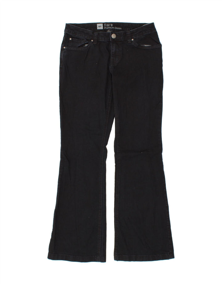 MOSSIMO Womens Flared Jeans US 4 Small W30 L32 Black Cotton Vintage Mossimo and Second-Hand Mossimo from Messina Hembry 