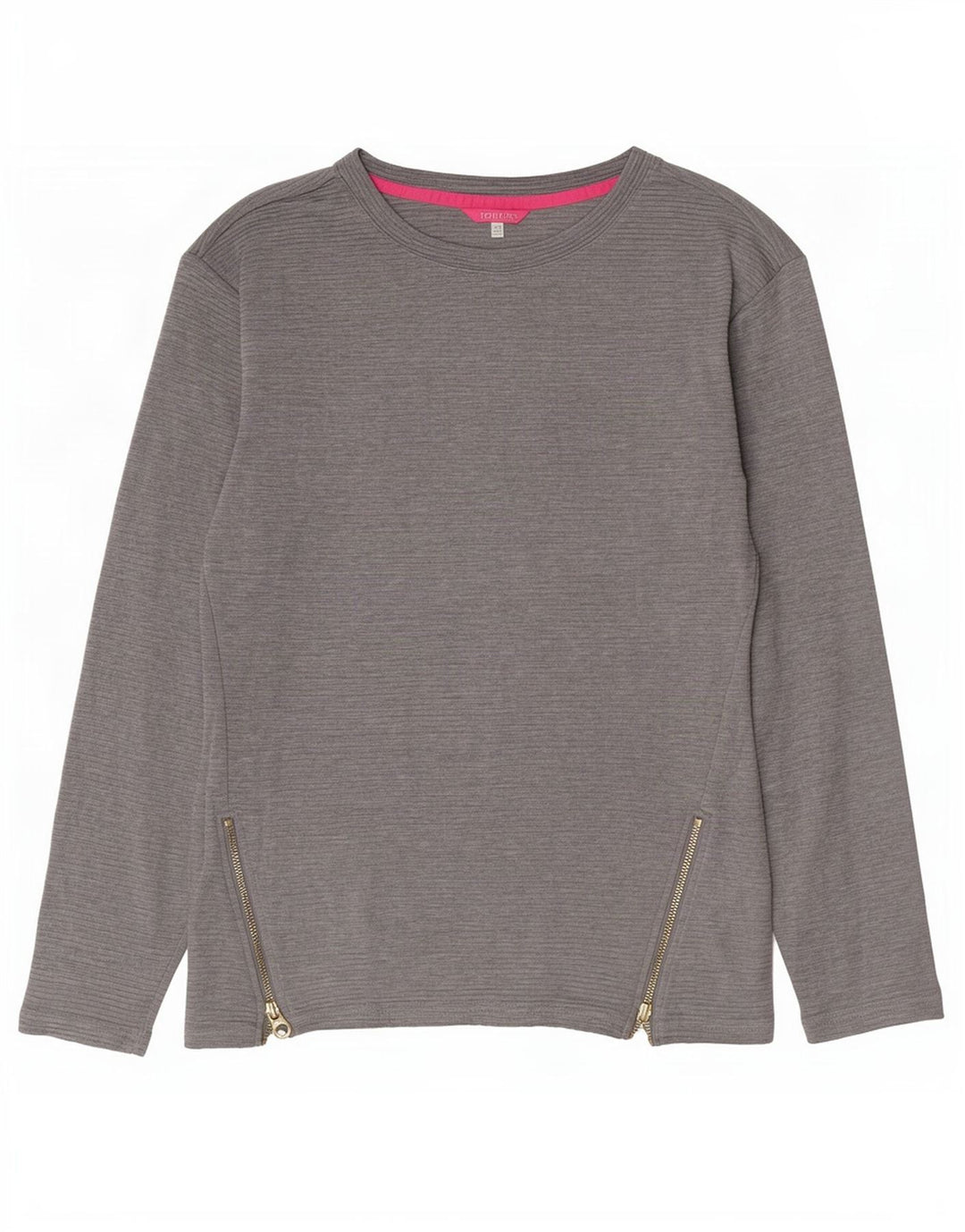 Joules Dame Oversized Top Langærmet UK 6 XS Grå Bomuld