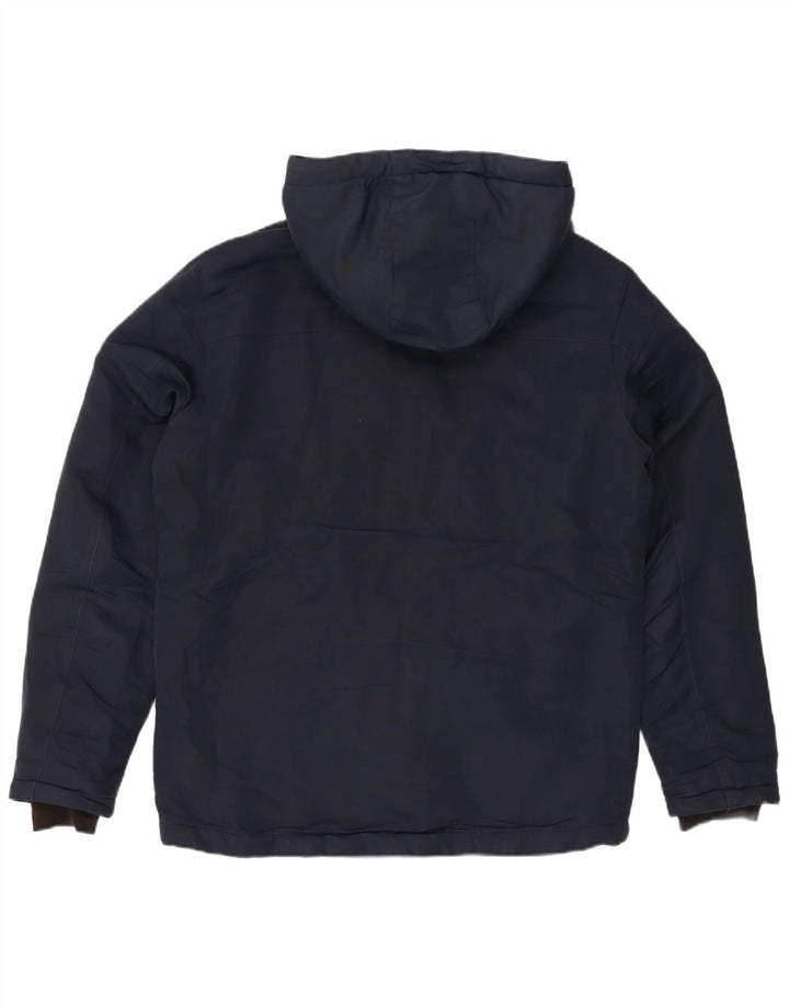Jack & Jones Herre hættepolstret jakke UK 40 Large Navy Blue Modern