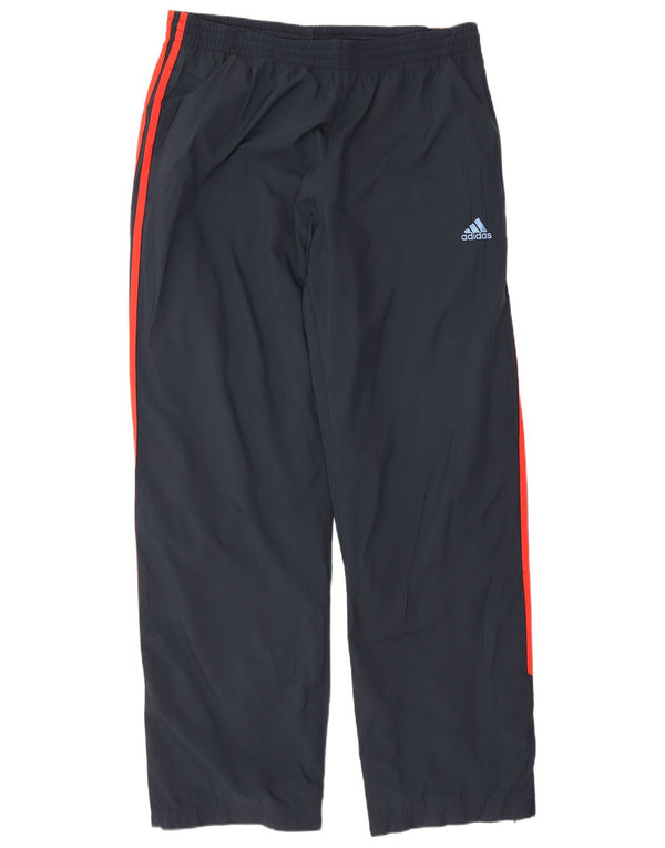 Adidas Mens Tracksuit Trousers Medium Navy Blue Polyester
