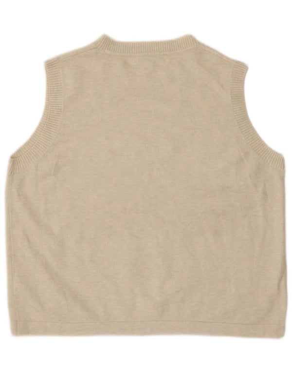 Marks & Spencer Dame Vest Tank Top UK 16 Large Off White Flecked