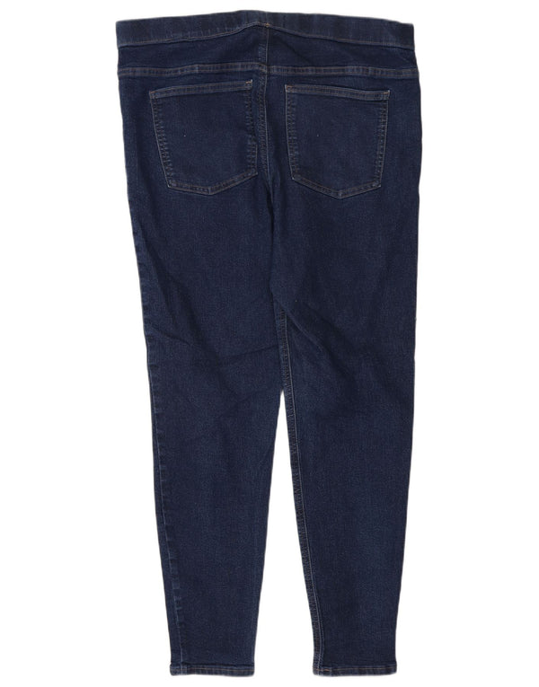 Marks & Spencer Dame Jegging Jeans UK 16 Large W34 L27 Marineblå Bomuld