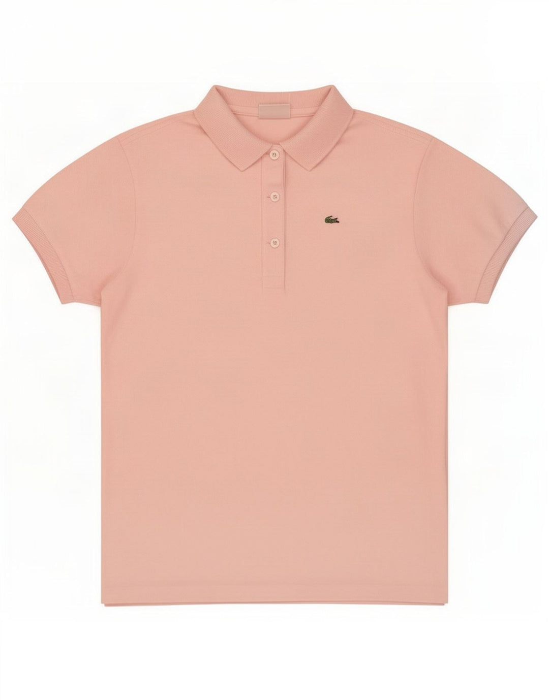 Lacoste Dame Polo Shirt Størrelse 38 Medium Pink Bomuld