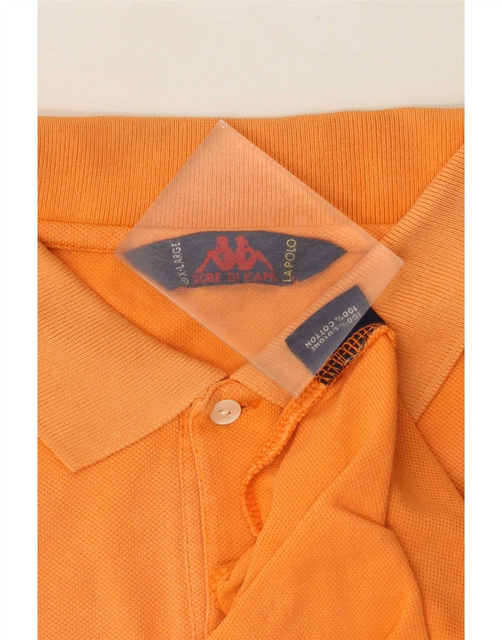 Kappa herre poloshirt XL orange bomuld