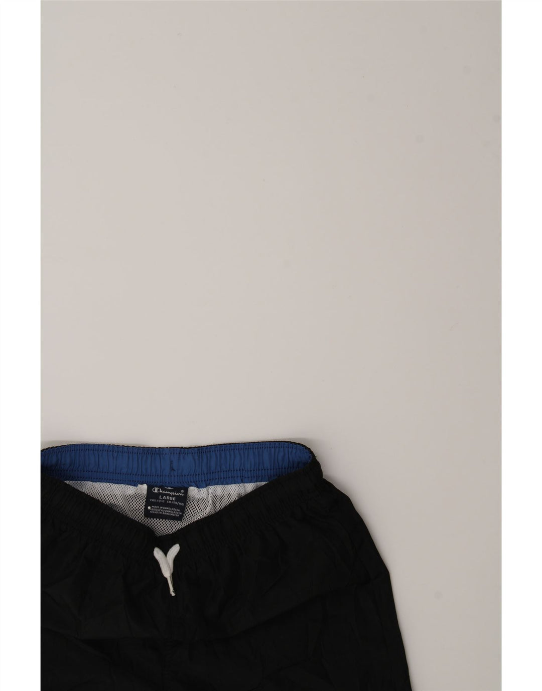 CHAMPION Boys Sport Shorts 11-12 Years Large Black Polyester Vintage Champion and Second-Hand Champion from Messina Hembry 