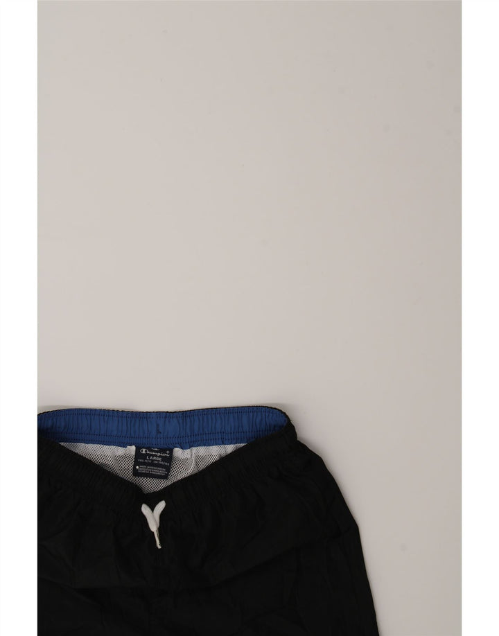 CHAMPION Boys Sport Shorts 11-12 Years Large Black Polyester Vintage Champion and Second-Hand Champion from Messina Hembry 