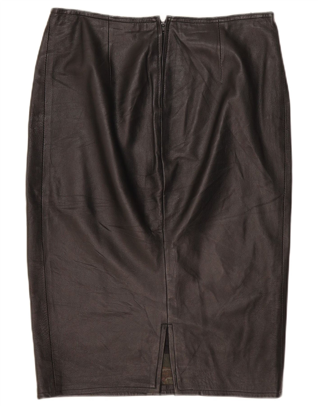 Vintage lædernederdel til kvinder W32 Large Black