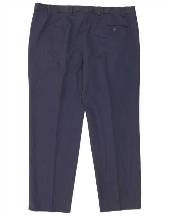 Marks & Spencer Herre Regular Fit Suit Bukser W40 L29 Marineblå polyester