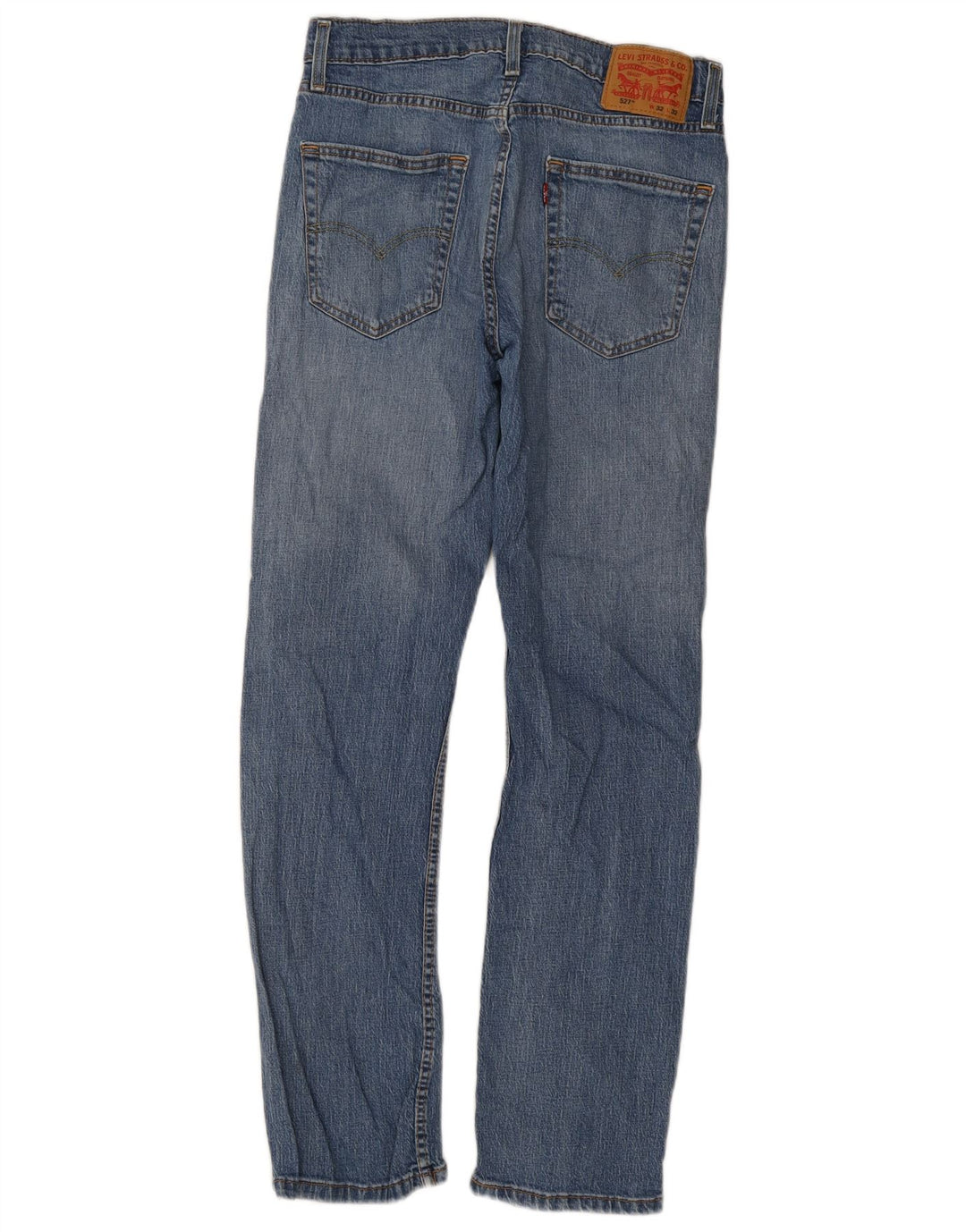 Levi's Herre 527 Slim Bootcut Jeans W32 L32 Blå Bomuld