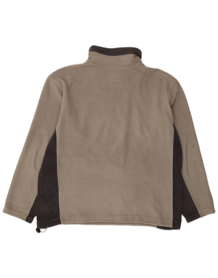 Champion herre lynlås hals fleece jumper stor grå farveblok