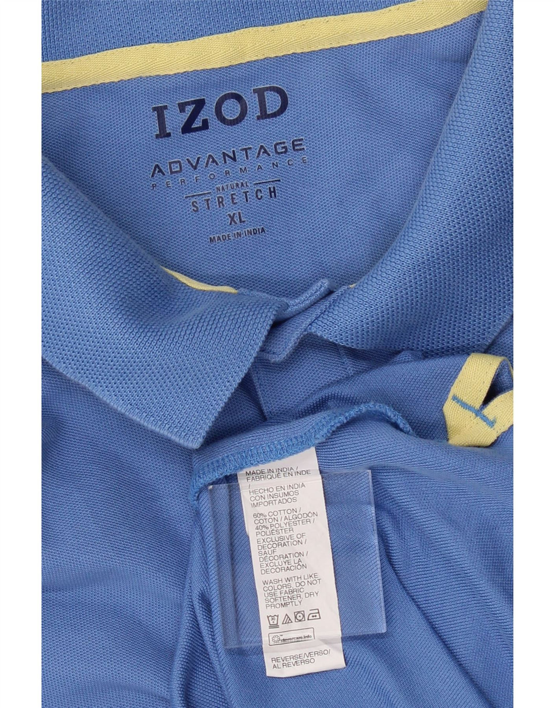 IZOD Mens Polo Shirt XL Blue Cotton Vintage Izod and Second-Hand Izod from Messina Hembry 
