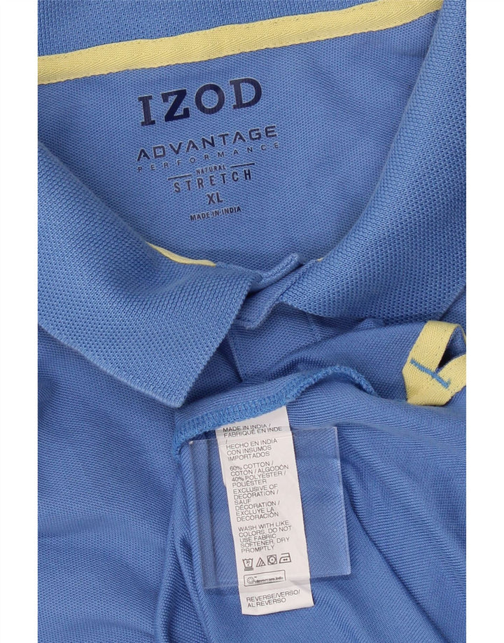 IZOD Mens Polo Shirt XL Blue Cotton Vintage Izod and Second-Hand Izod from Messina Hembry 