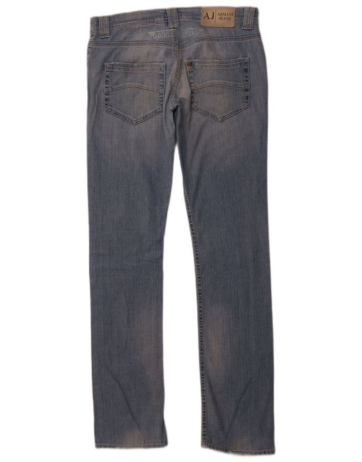 ARMANI Dame Slim Jeans W30 L33 Blå Bomuld